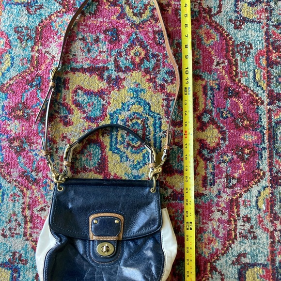 Vintage Coach 70th Anniversary Nautical Leather Crossbody Bag - Picture 10 of 16